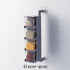 Creative multi-functional kitchen seasoning box wall-mounted spice organizer with multiple tiers and sleek finish