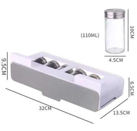 Multi-Compartment Hanging Kitchen Spice Rack