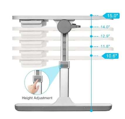 Adjustable Portable Laptop Bed Table