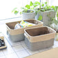 Cotton Linen Desktop Storage Basket