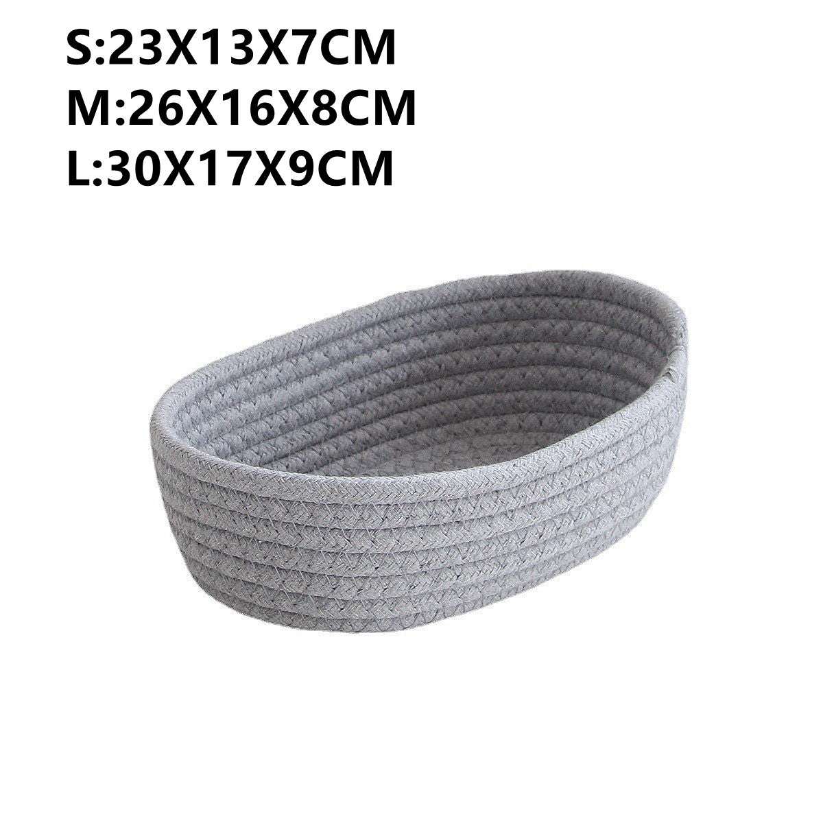 Scandinavian cotton rope storage basket