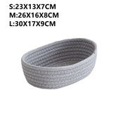 Scandinavian cotton rope storage basket