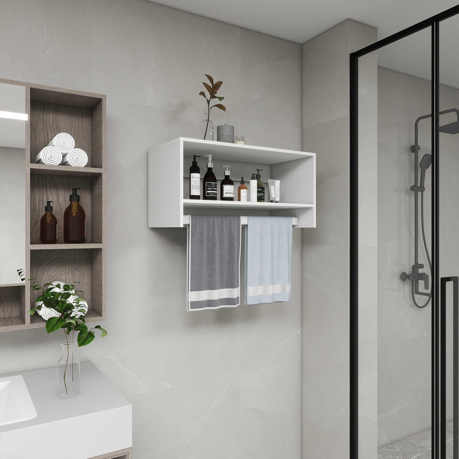 B2 Modular Wood Closet