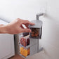 Creative multi-functional kitchen seasoning box wall-mounted spice organizer with multiple tiers and modern design
