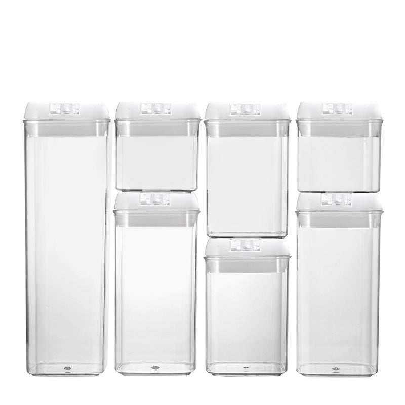 Seven-Piece Plastic Food Storage