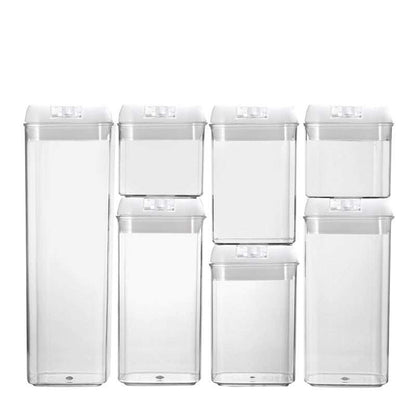 Seven-Piece Plastic Food Storage