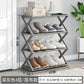 X-Frame Double-Layer Shoe Rack