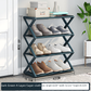 X-Frame Double-Layer Shoe Rack