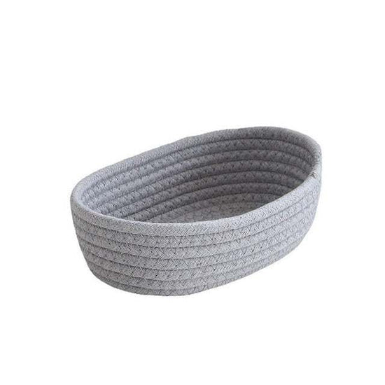 Scandinavian cotton rope storage basket