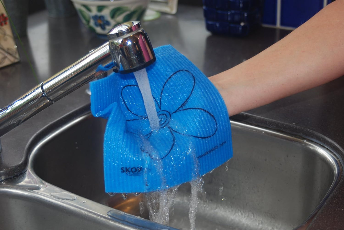 Eco-Friendly 4-Pack Swedish Dishcloths - Reusable, Versatile Cleaning Cloths for Kitchen & Household, Dishwasher & Dryer Safe, Assorted Colors