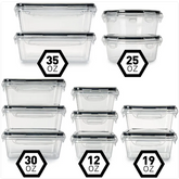 Fresh Seal 12-Piece Storage Set airtight containers for kitchen organization and freshness preservation