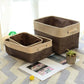 Cotton Linen Desktop Storage Basket