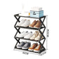 X-Frame Double-Layer Shoe Rack