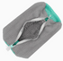 Padded Net Laundry Shoe Protector Bag in grey with zipper for safe washing of sneakers