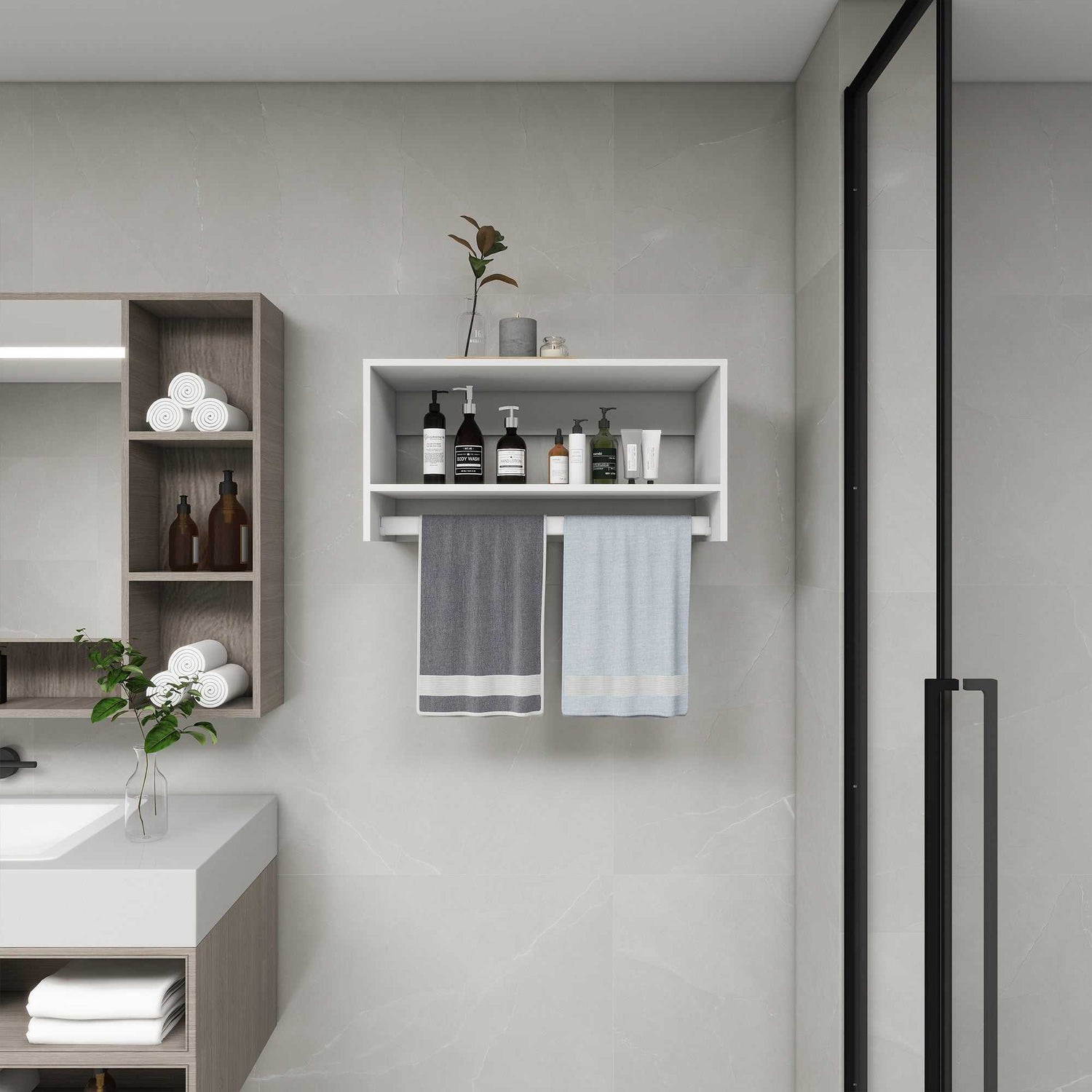 B2 Modular Wood Closet