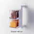 Wall-mounted Creative Multi-Functional Kitchen Seasoning Box spice organizer with multiple tiers in modern kitchen setting