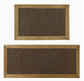 2-pack durable non-slip waterproof kitchen floor mats with weave style design