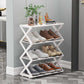 X-Frame Double-Layer Shoe Rack