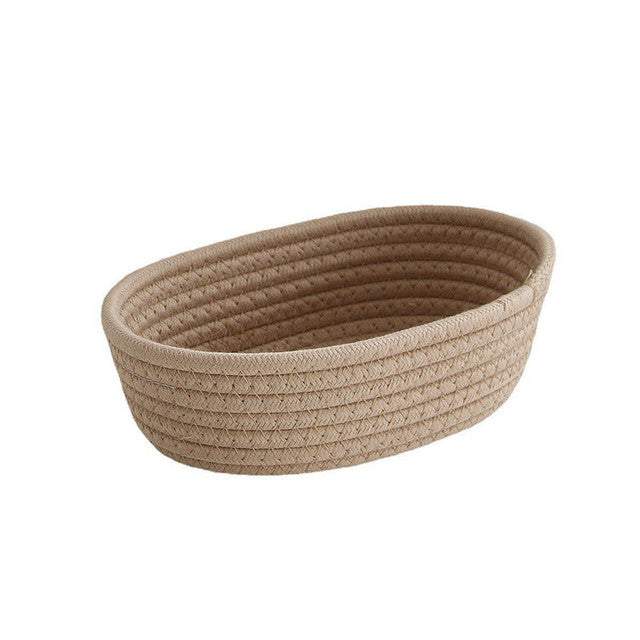 Scandinavian cotton rope storage basket