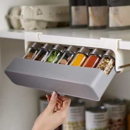 Multi-Compartment Hanging Kitchen Spice Rack
