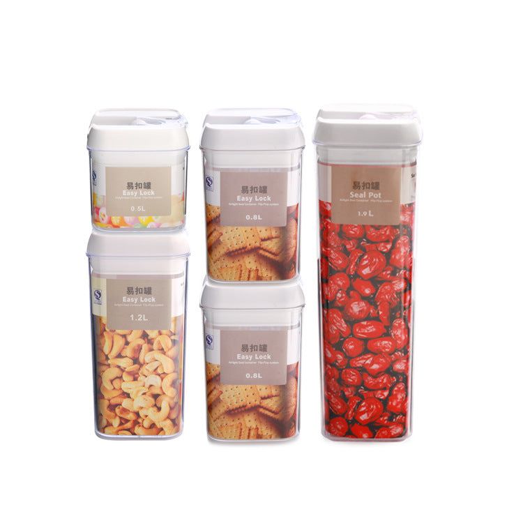 Seven-Piece Plastic Food Storage