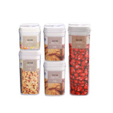 Seven-Piece Plastic Food Storage